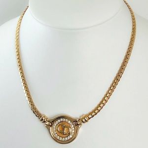 SOLD Christian Dior choker necklace gold